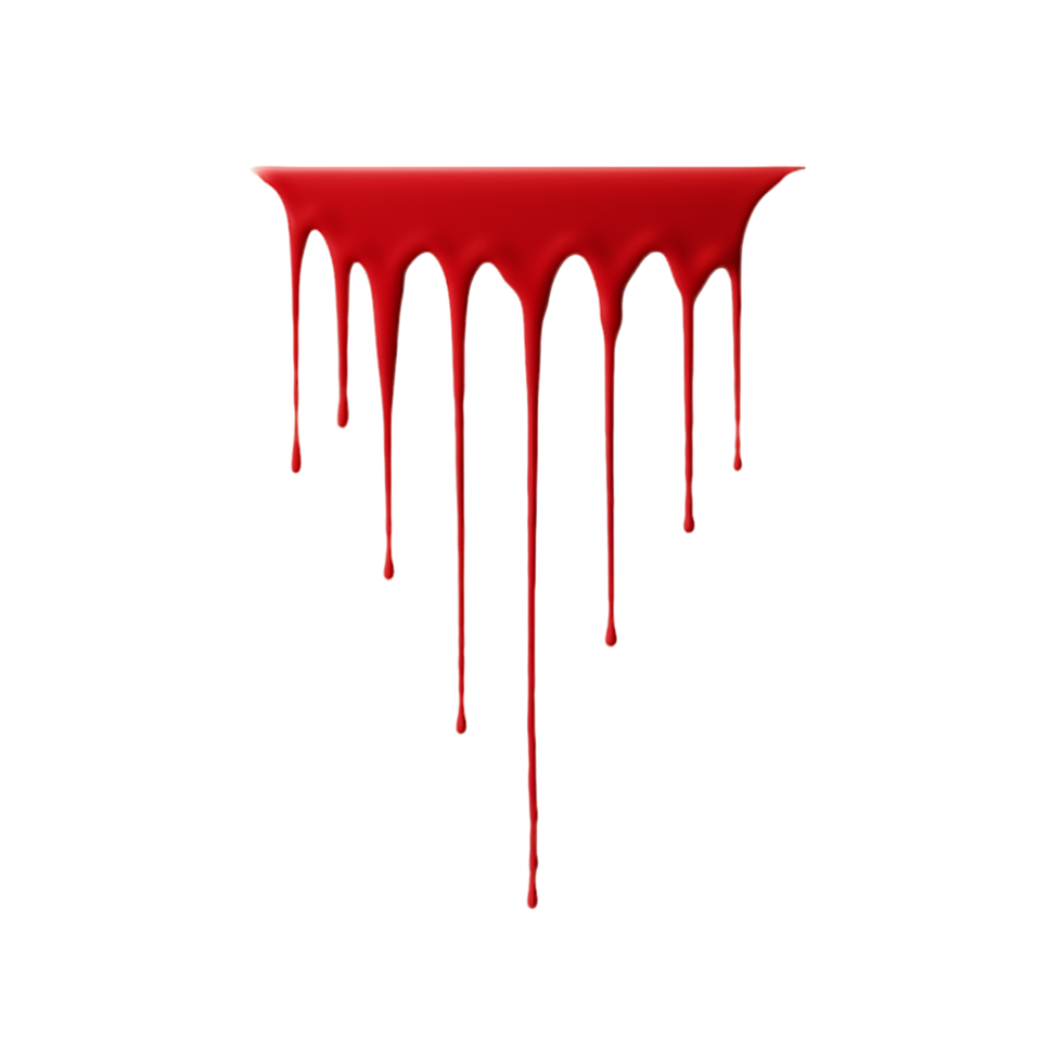 Spooky Cutouts of Blood Drops png
