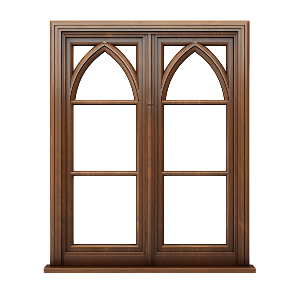 Old Fashioned Cutouts of Wooden Windows png