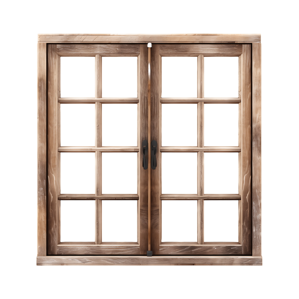 Handcrafted Cutouts of Wooden Windows png