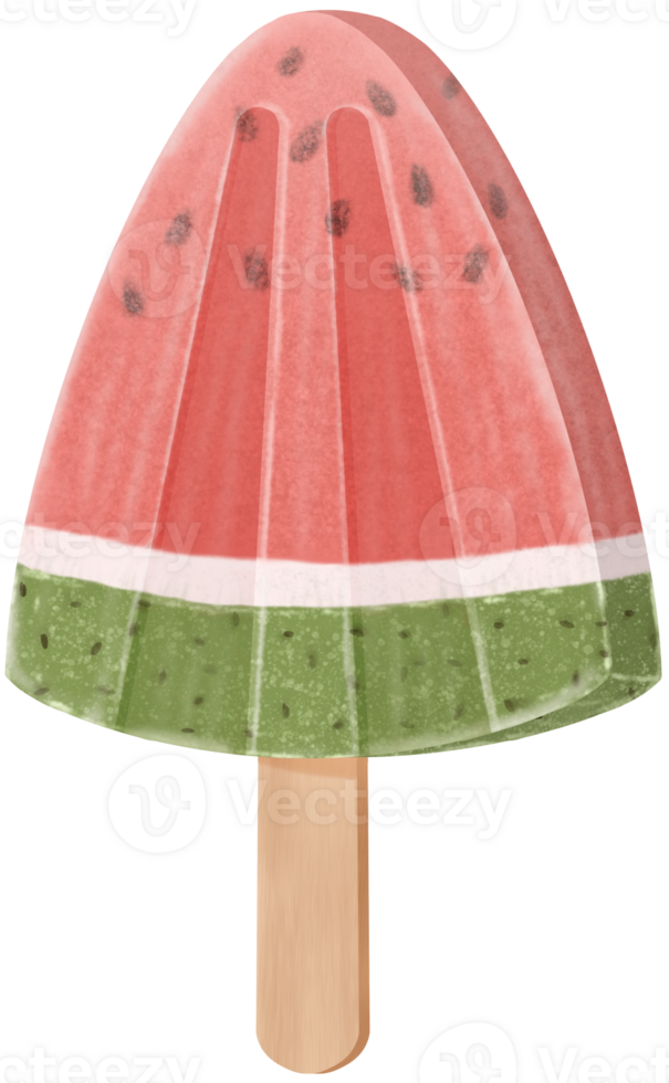 icecrem fruity watermelon in summer png