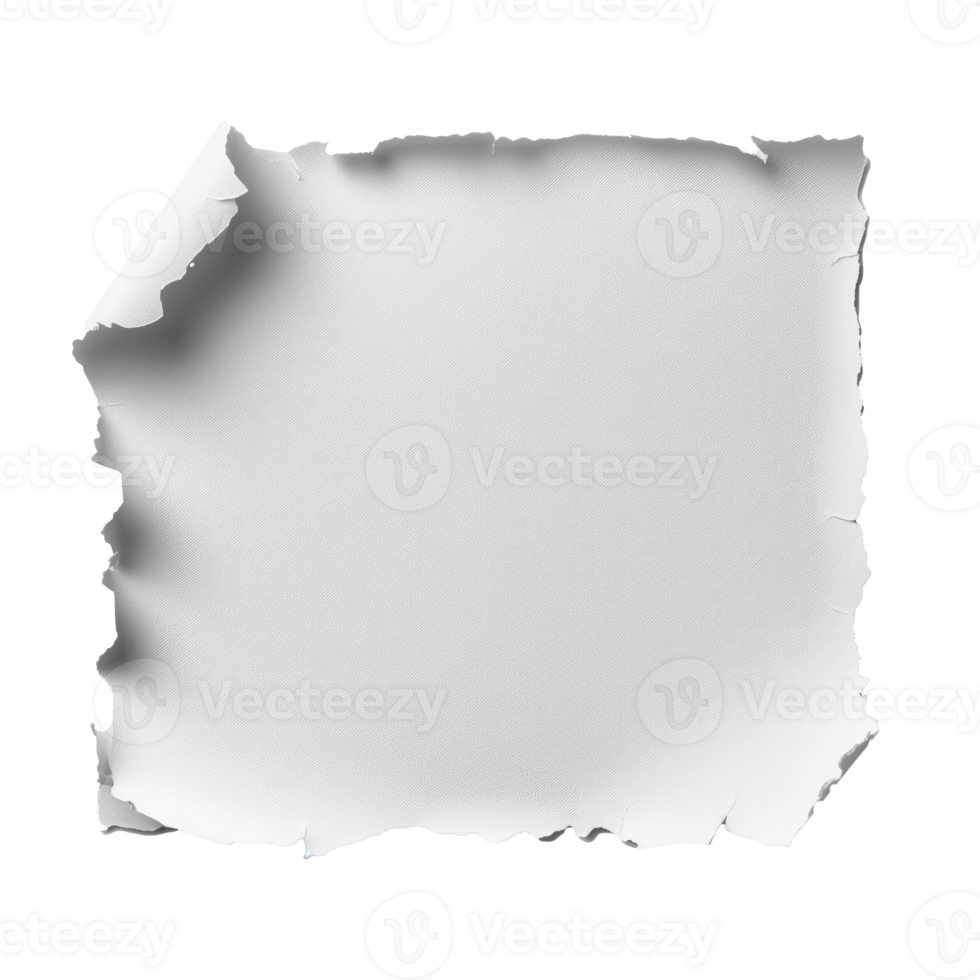 Crumpled paper sheet isolated on transparent background png