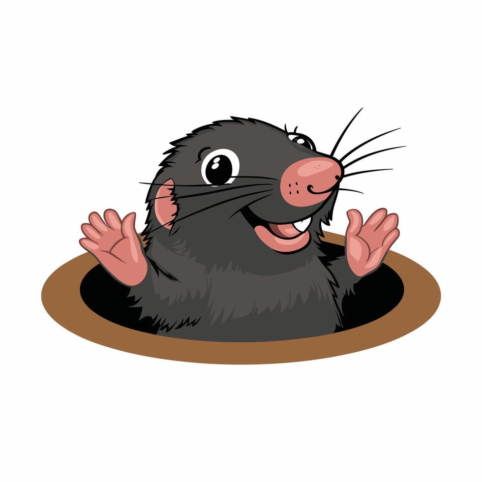 Cartoon platypus isolated on white background vector
