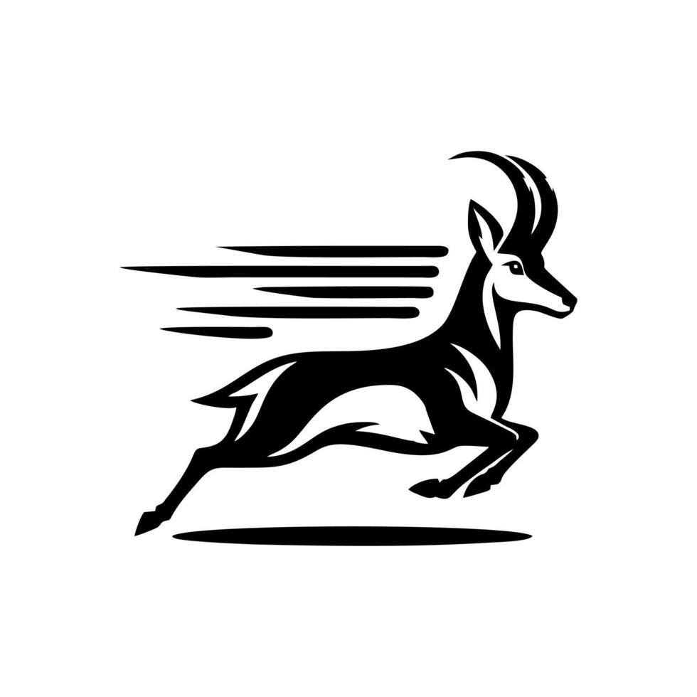 Antelope logo design vector