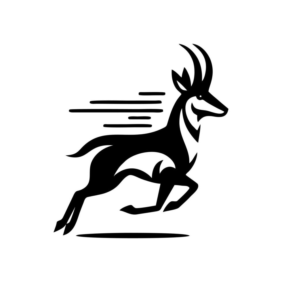 Antelope logo design vector