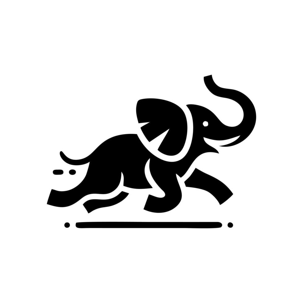 Elephant logo. Elephant illustration vector