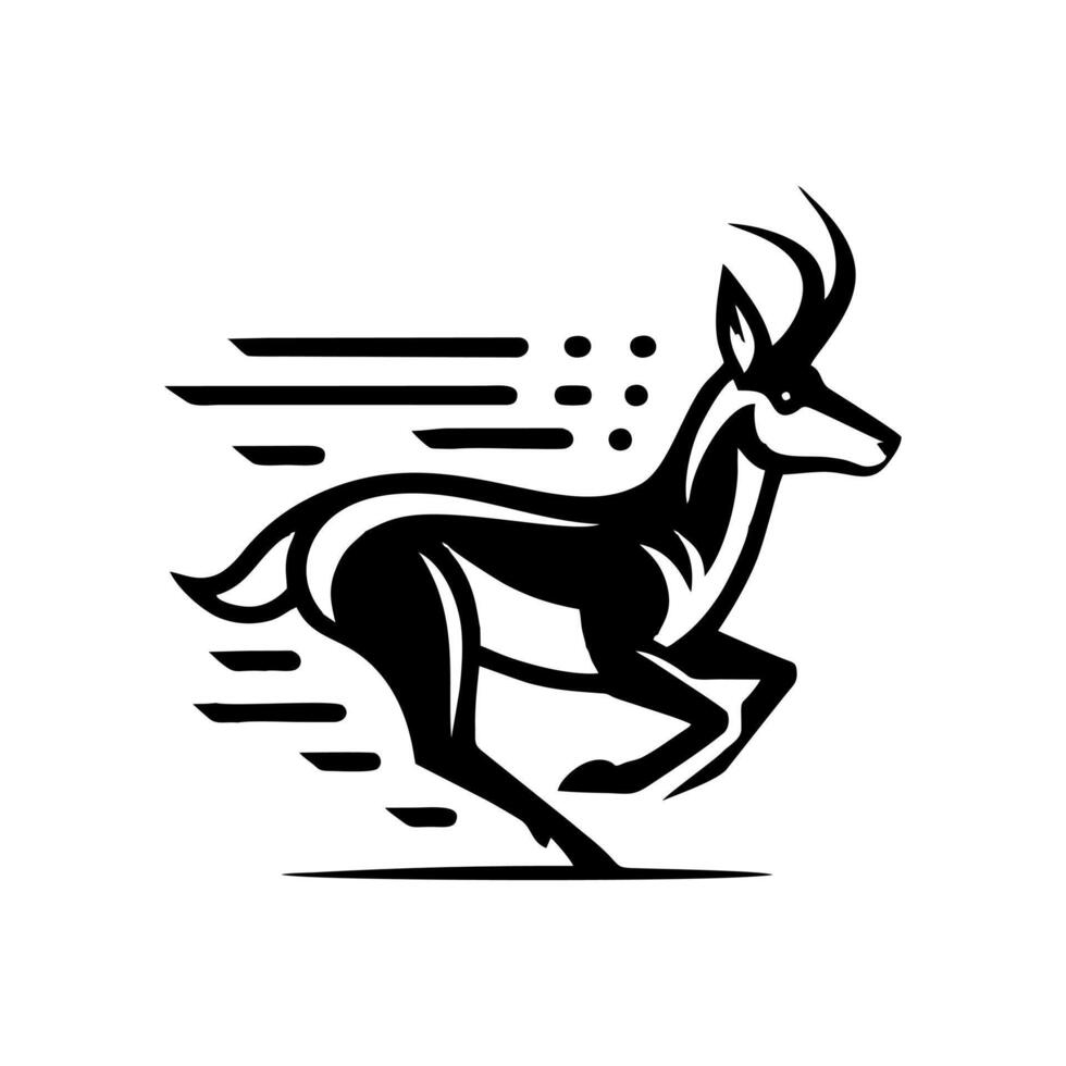 Antelope logo design vector
