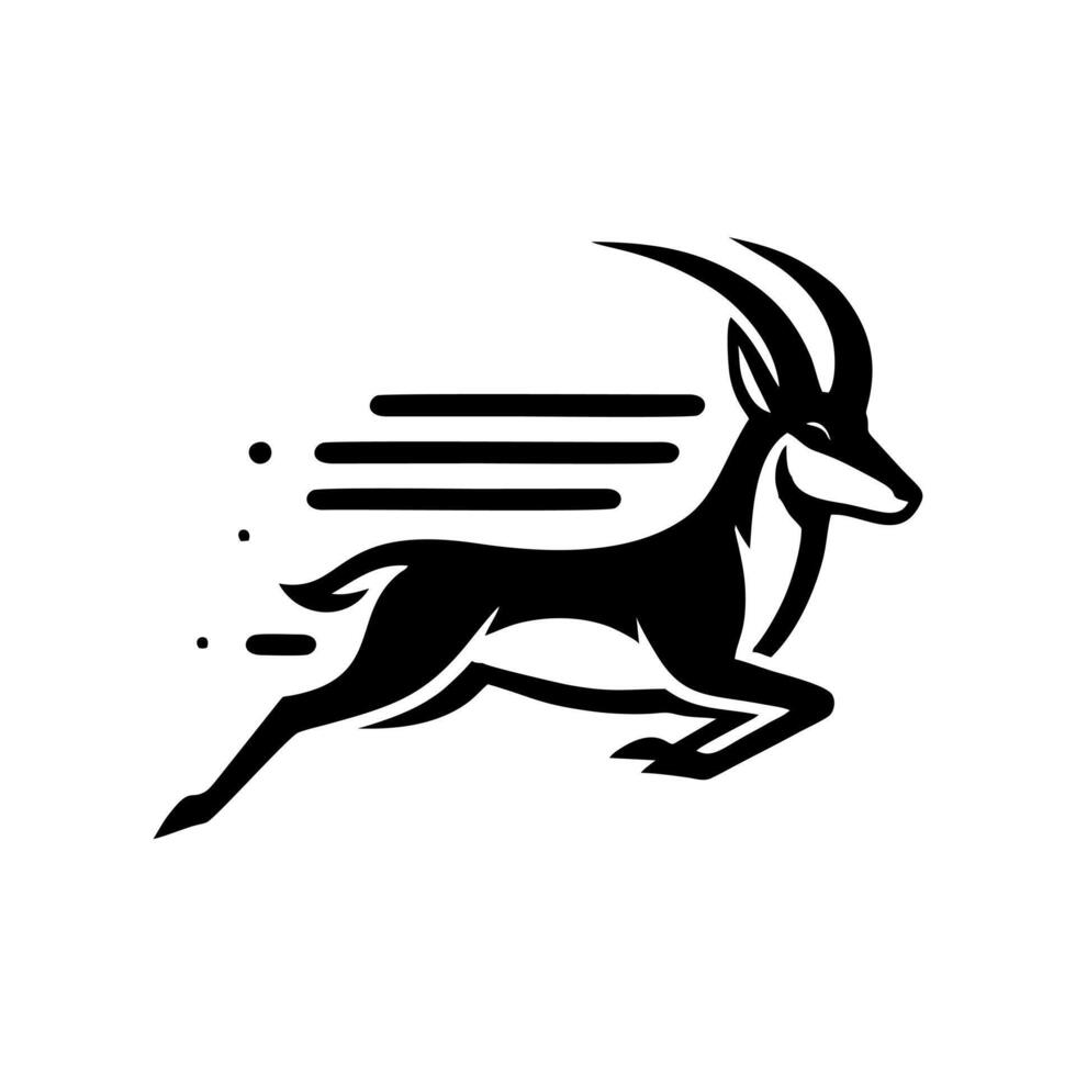 Antelope logo design vector