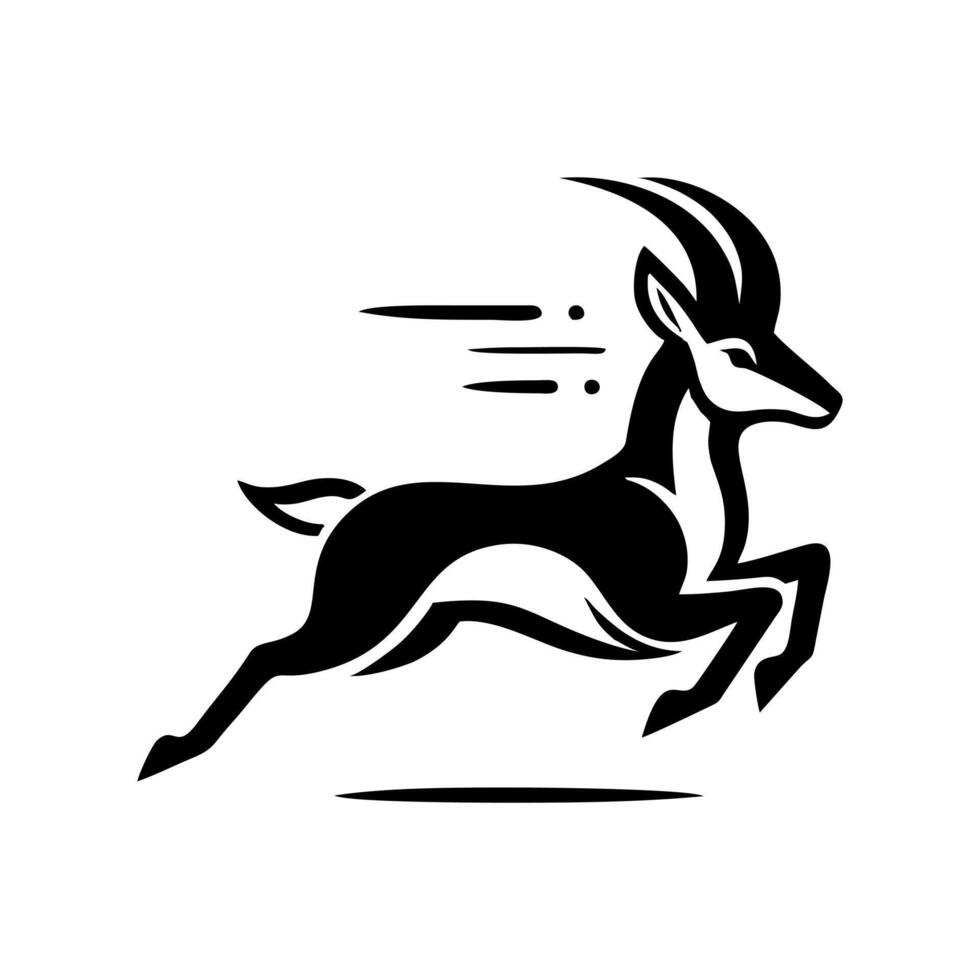 Antelope logo design vector