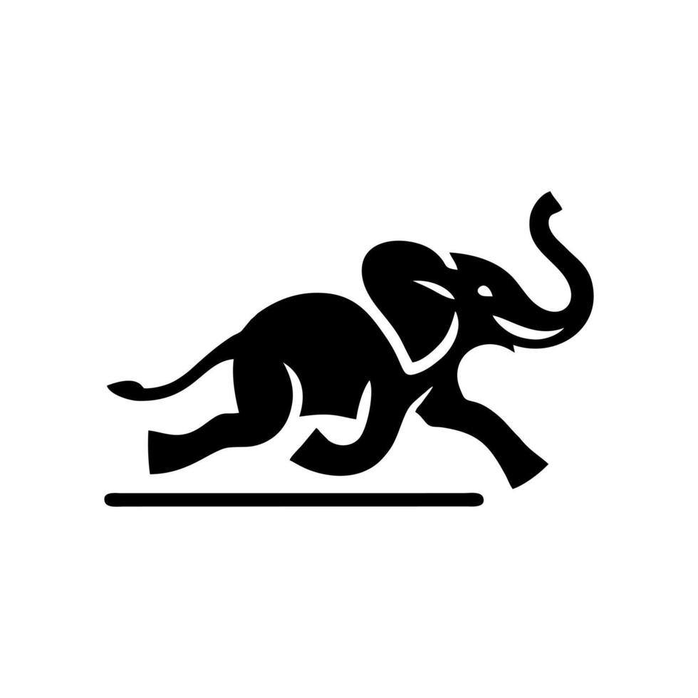 Elephant logo. Elephant illustration vector