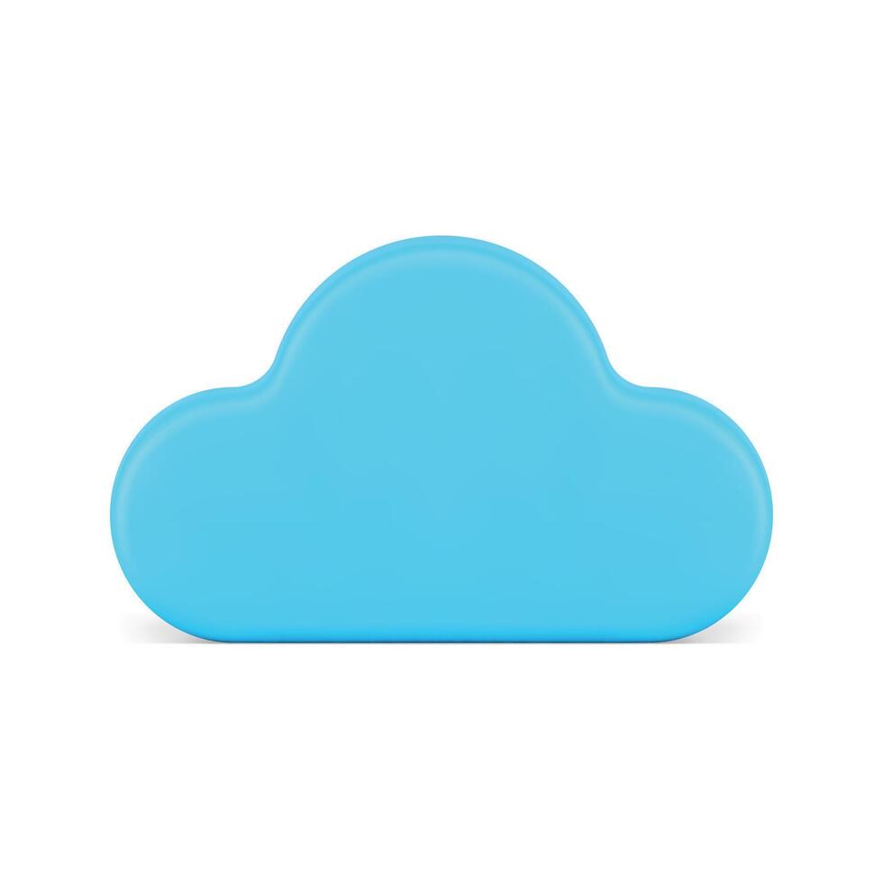 Sky blue cloud overcast weather air cloudscape natural environment 3d icon realistic vector