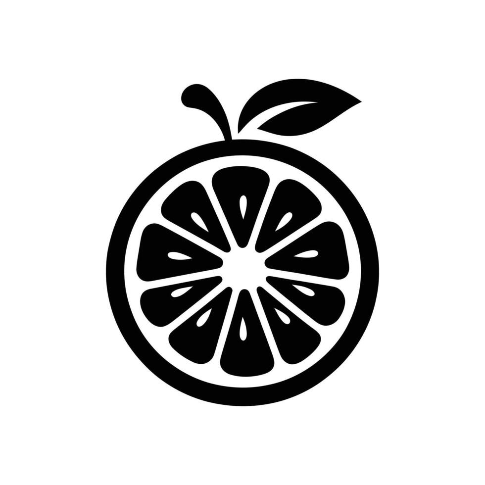 Vibrant Citrus Delight - Fresh Orange Slice Illustration vector