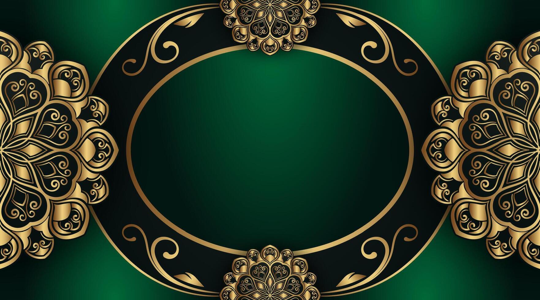Luxury background, with gold mandala ornaments vector