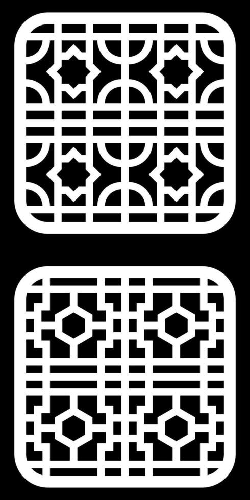 Geometric and simple pattern for background, decoration, panel, for cnc cutting vector