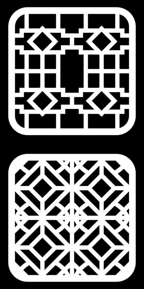 Geometric and simple pattern for background, decoration, panel, for cnc cutting vector