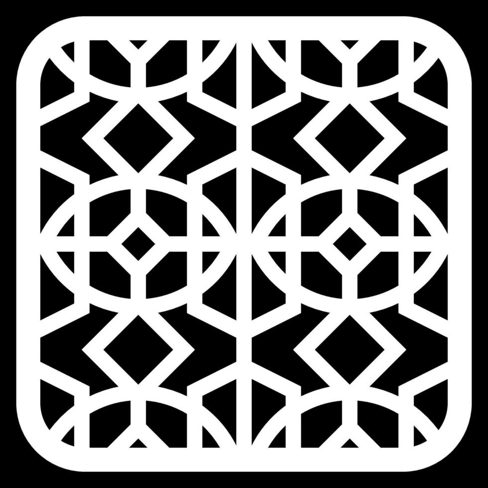 Geometric and simple pattern for background, decoration, panel, for cnc cutting vector