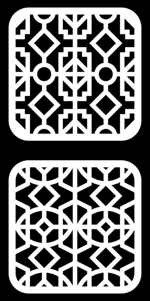 Geometric and simple pattern for background, decoration, panel, for cnc cutting vector