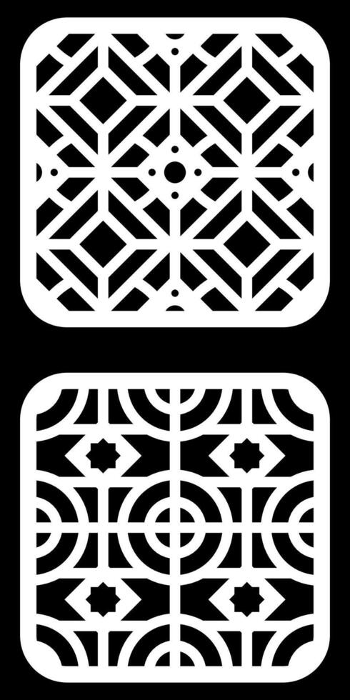 Geometric and simple pattern for background, decoration, panel, for cnc cutting vector