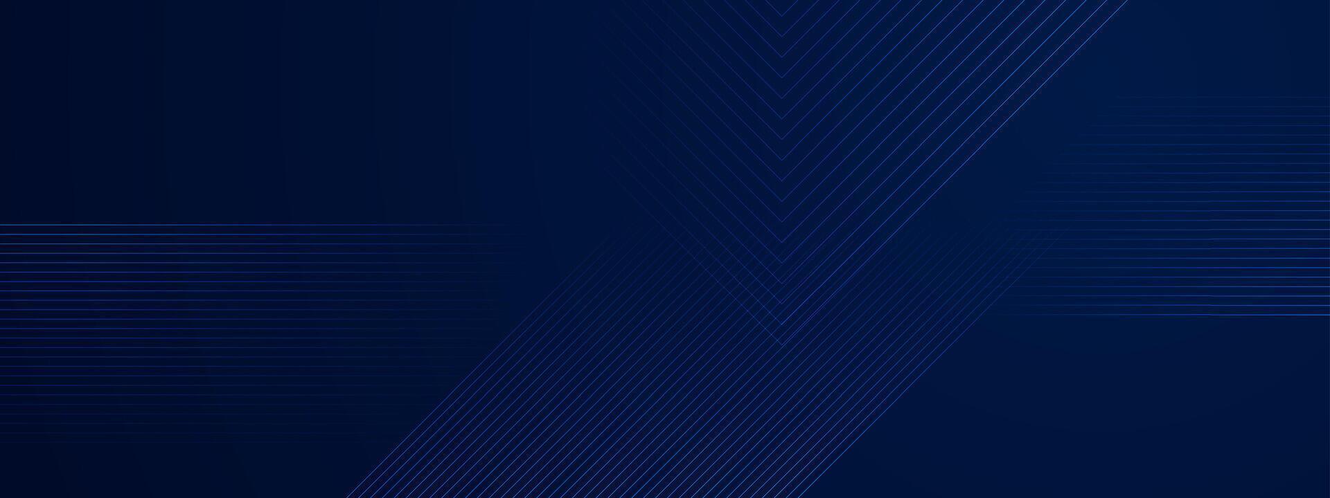 Dark blue minimal lines abstract geometric background vector