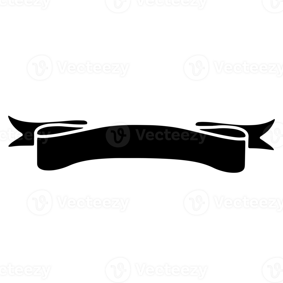Ribbon Banner Silhouettes png