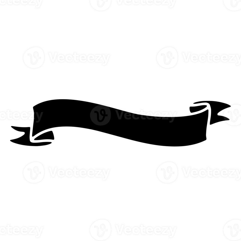 Ribbon Banner Silhouettes png