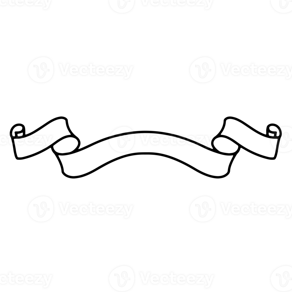 Ribbon Banner Silhouettes png