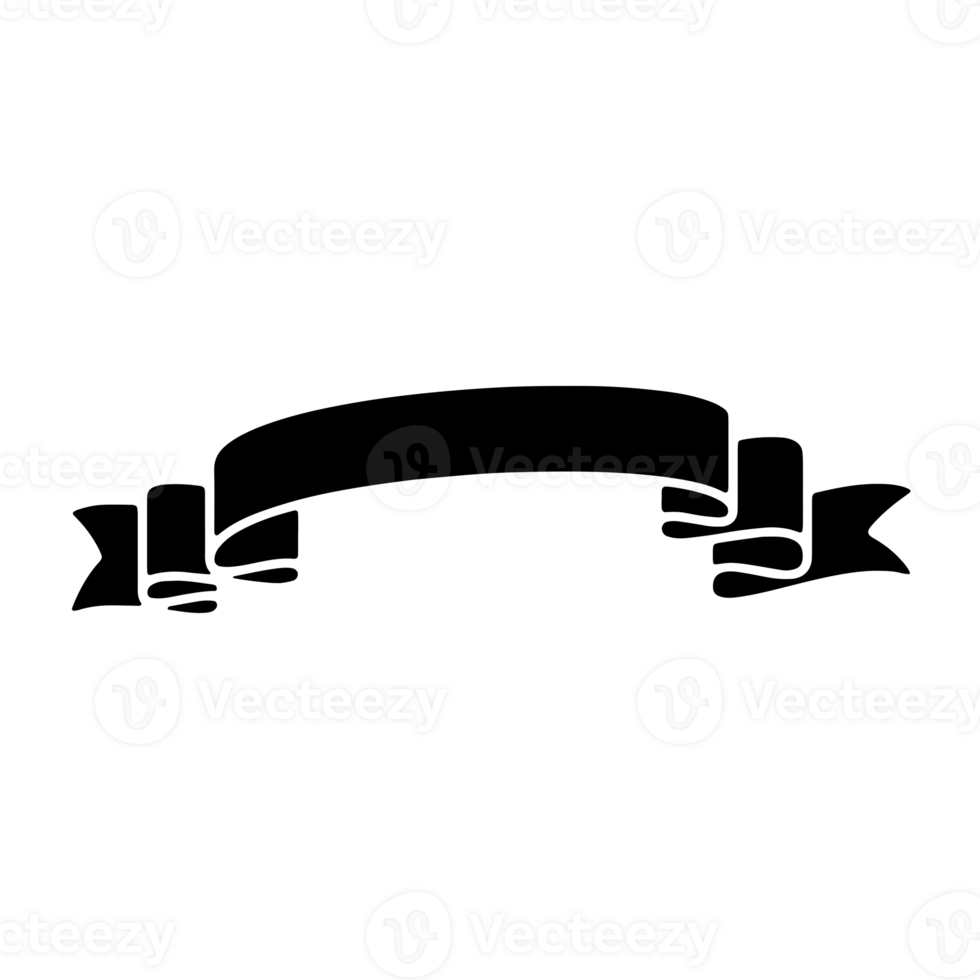 Ribbon Banner Silhouettes png