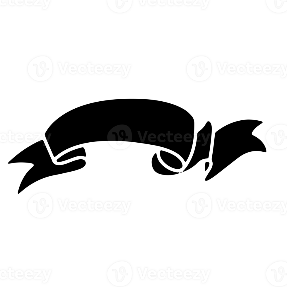 Ribbon Banner Silhouettes png