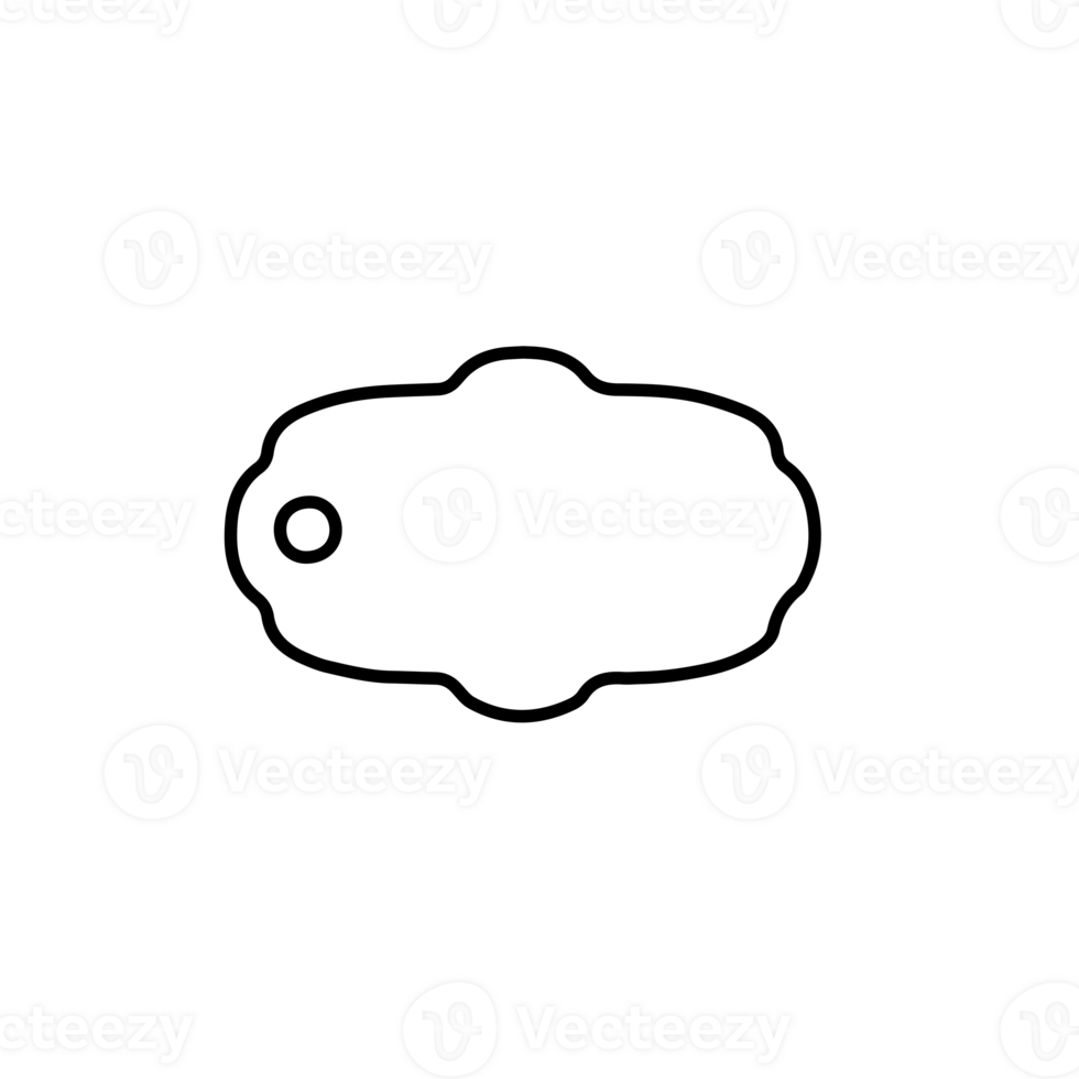 Tags Labels Silhouettes png