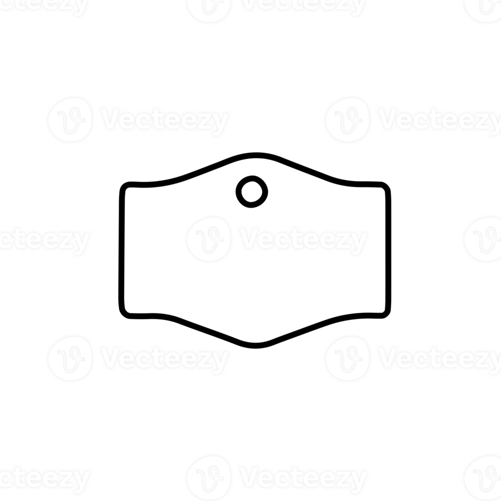 Tags Labels Silhouettes png