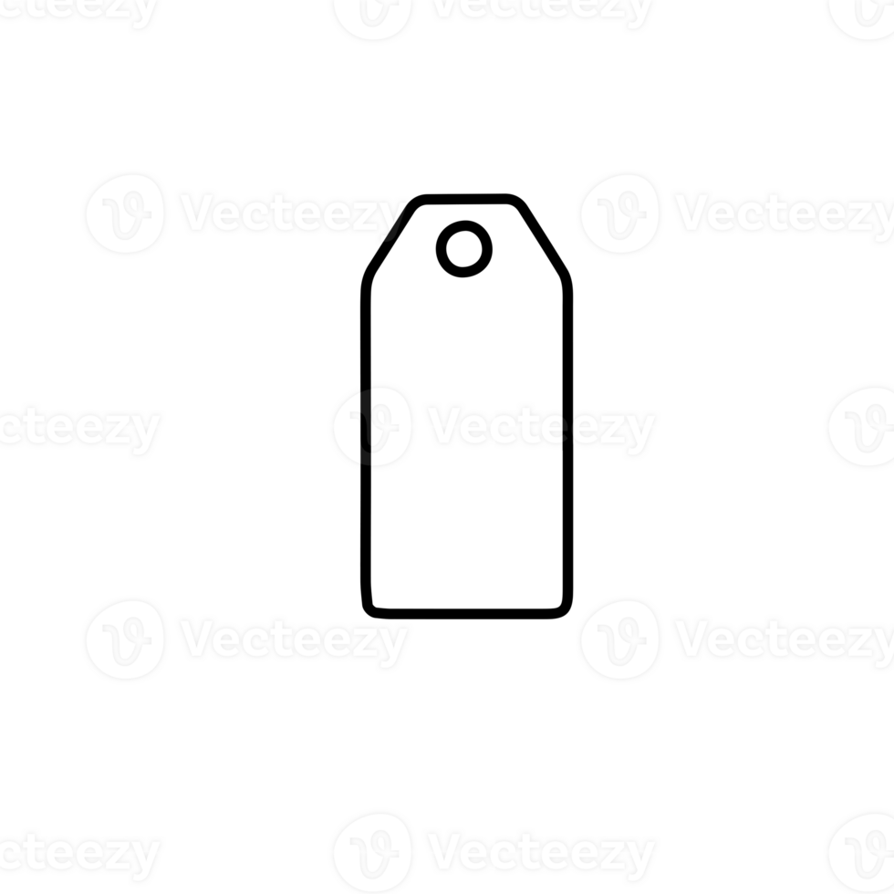 Tags Labels Silhouettes png
