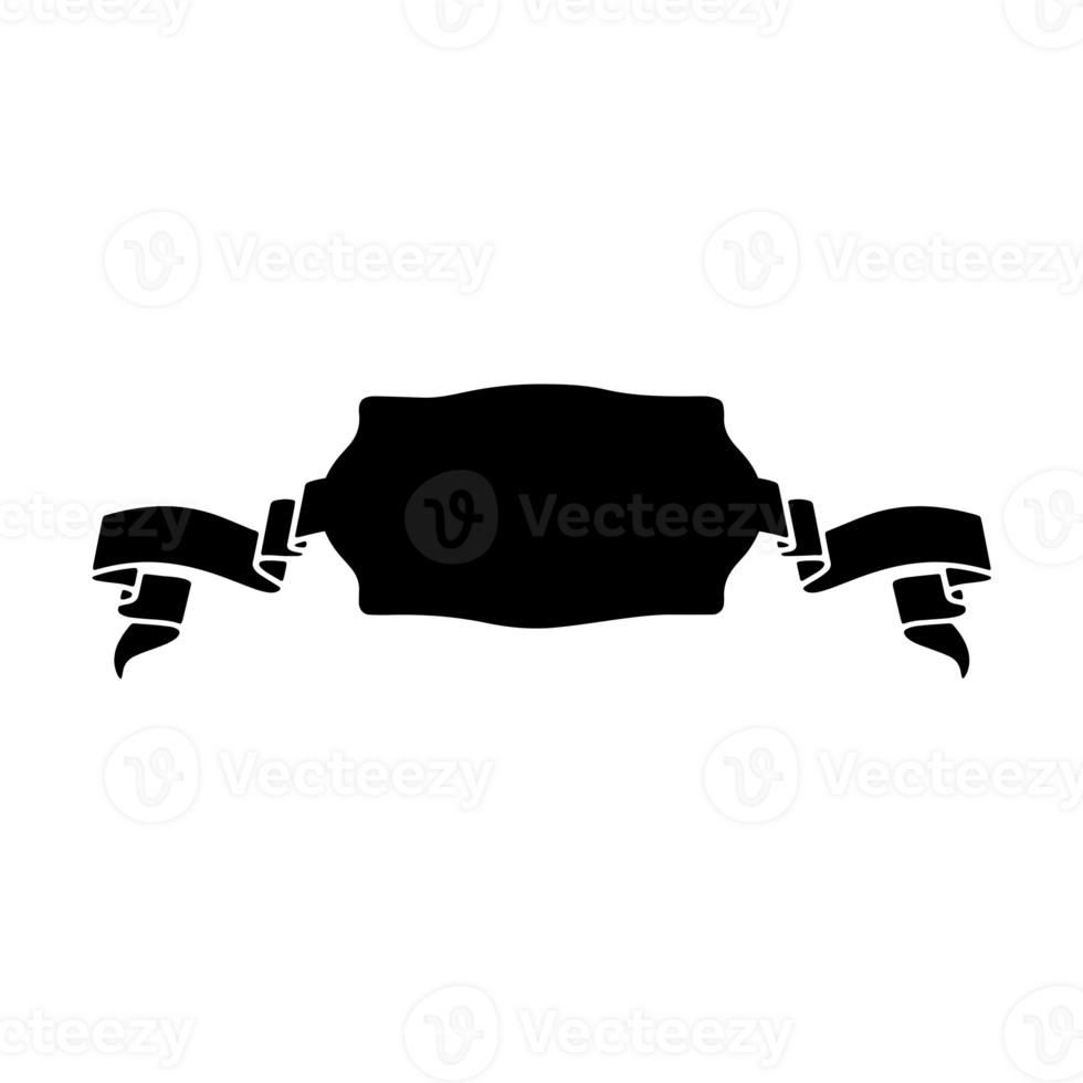 Ribbon Banner Silhouettes png