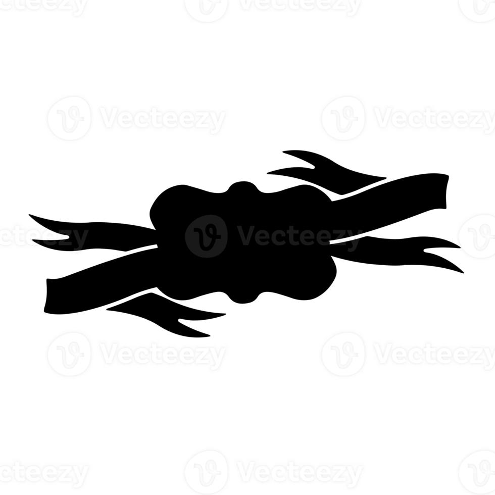Ribbon Banner Silhouettes png