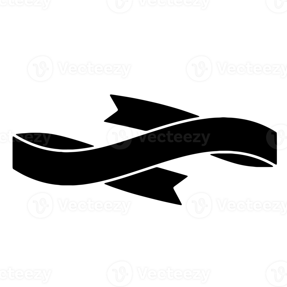 Ribbon Banner Silhouettes png