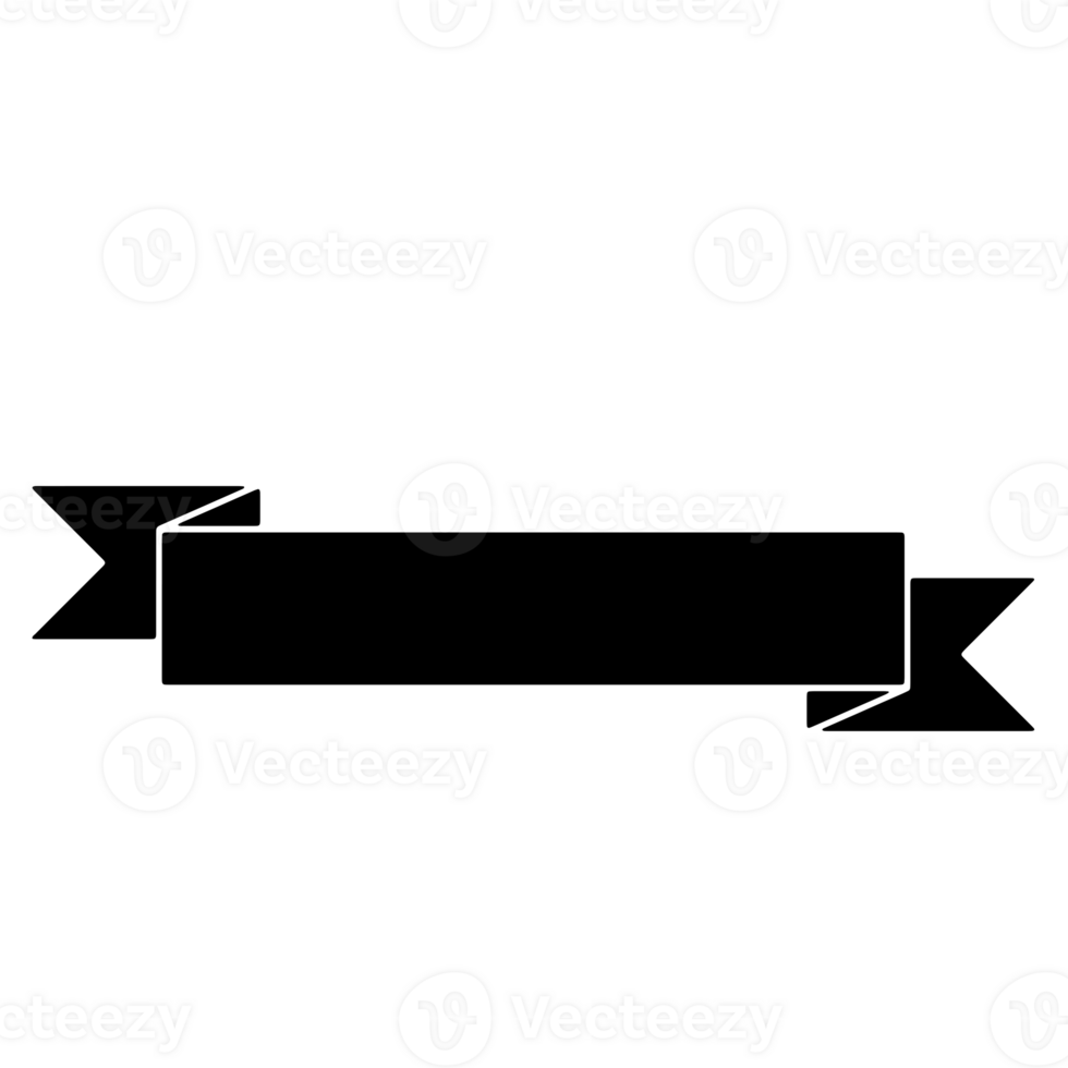 Ribbon Banner Silhouettes png