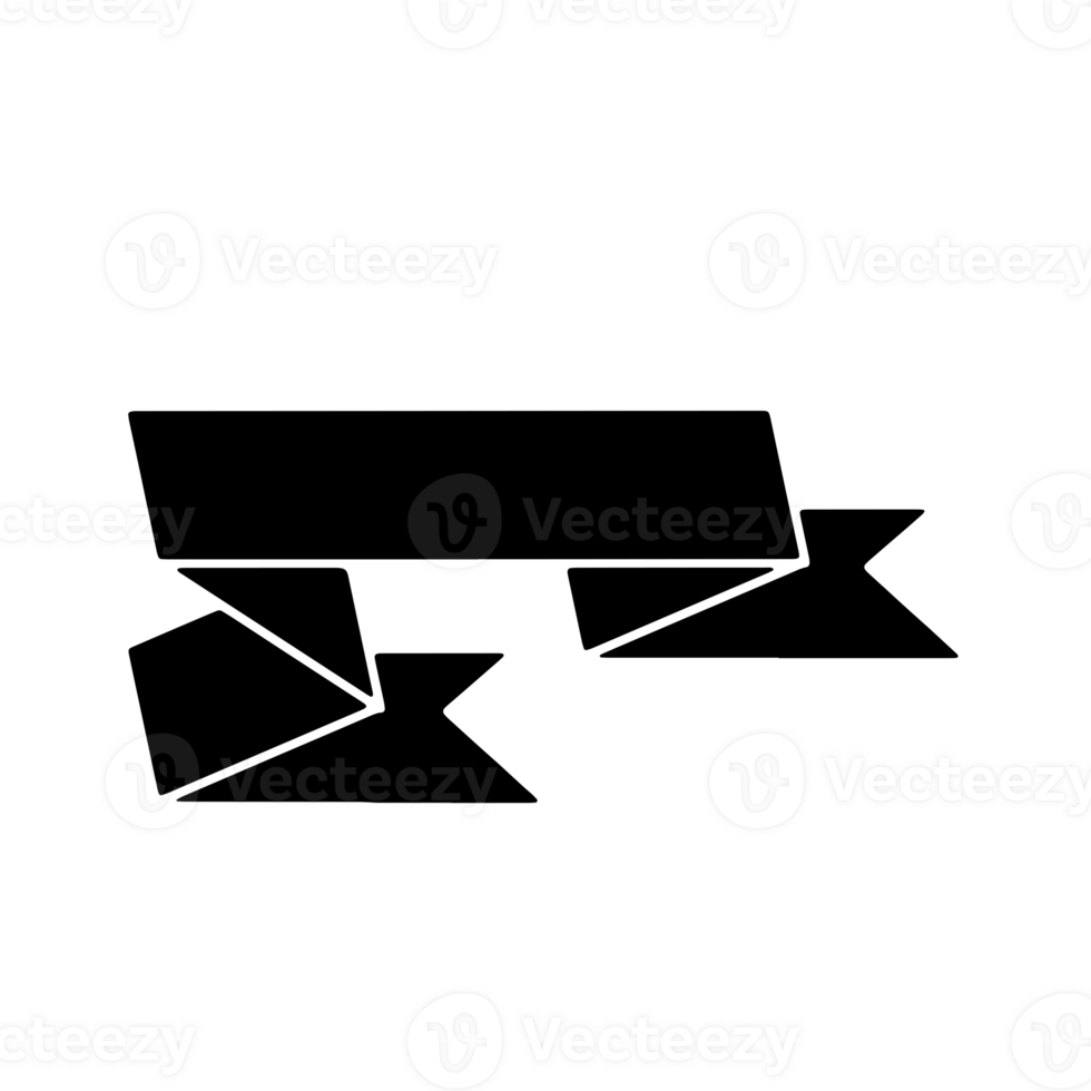 Ribbon Banner Silhouettes png