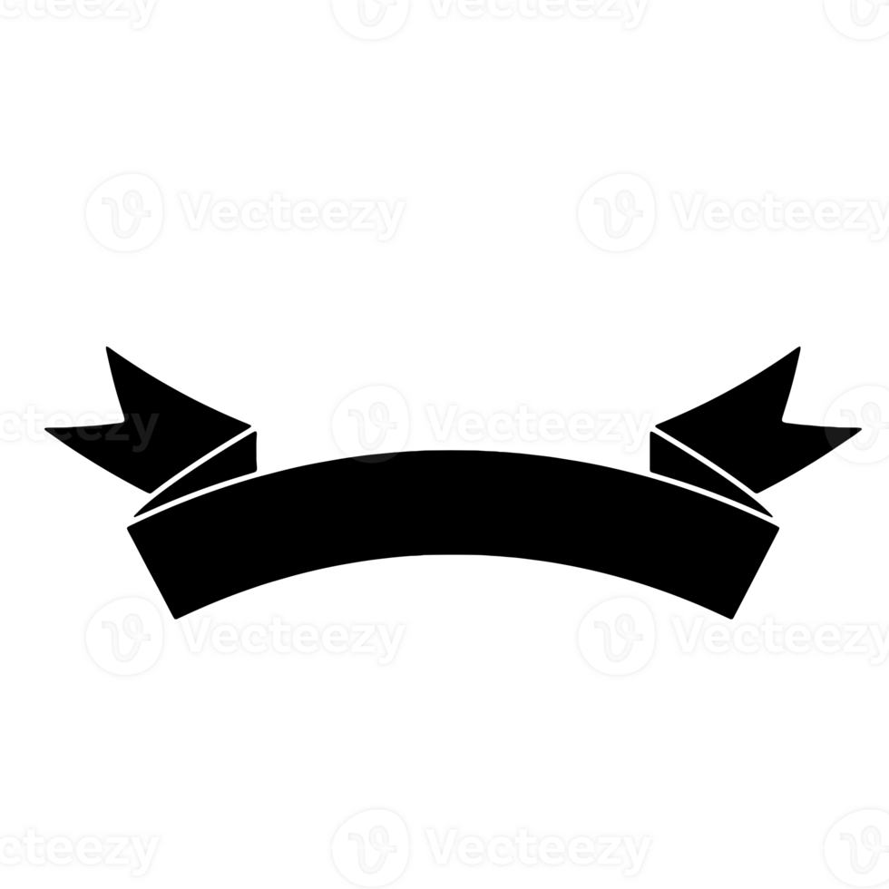 Ribbon Banner Silhouettes png