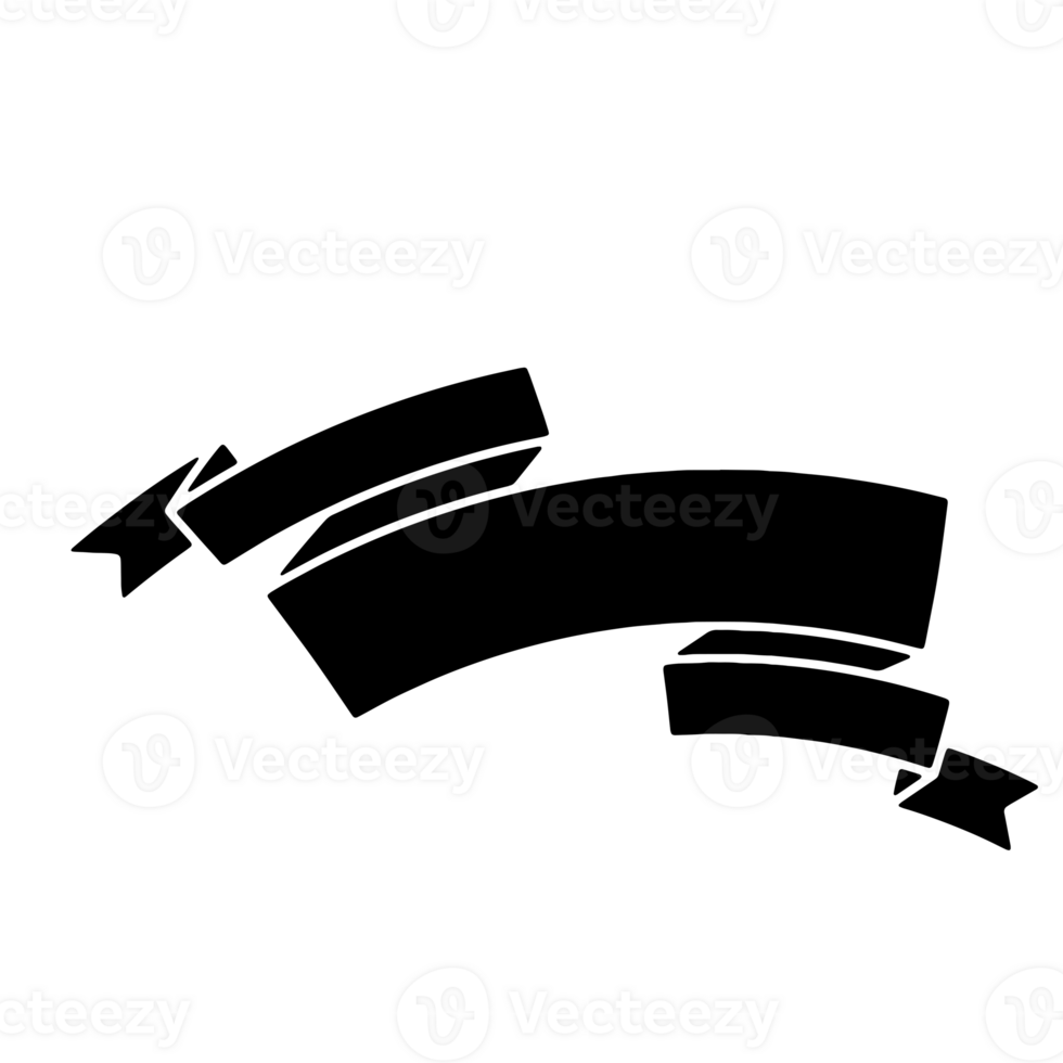 Ribbon Banner Silhouettes png