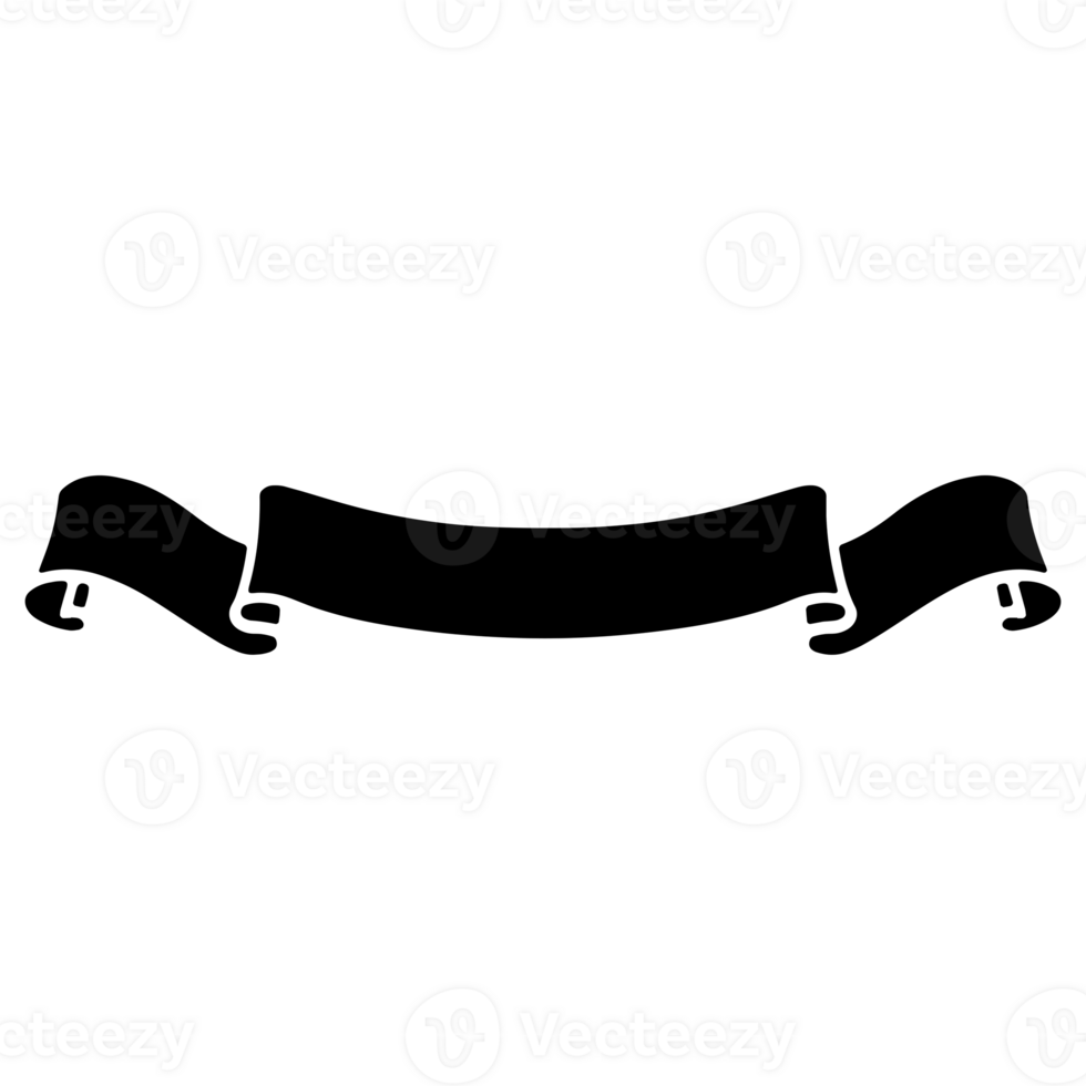 Ribbon Banner Silhouettes png