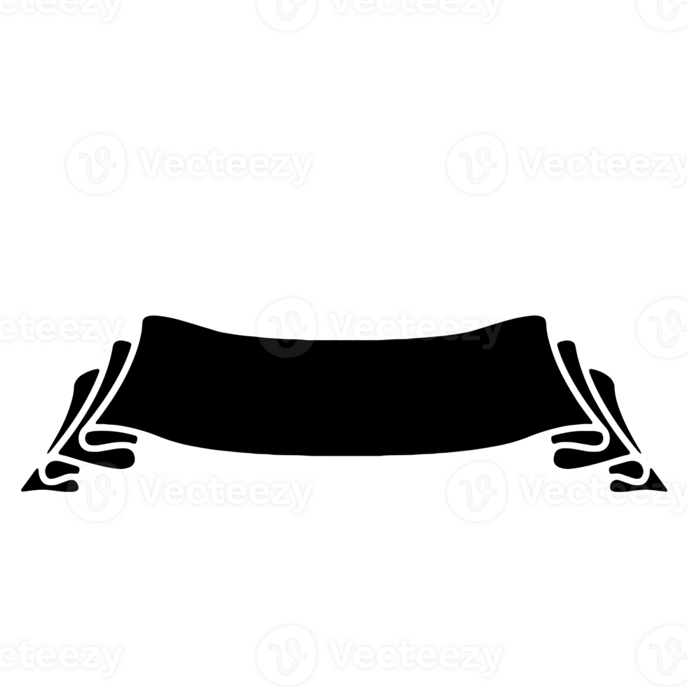 Ribbon Banner Silhouettes png