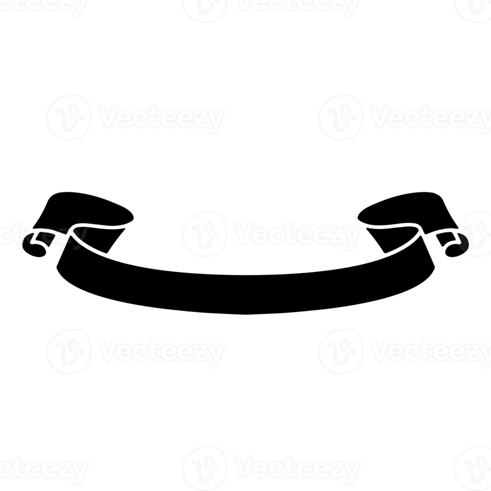 Ribbon Banner Silhouettes png