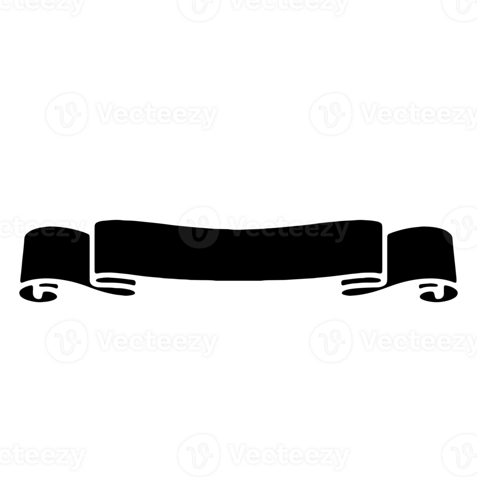 Ribbon Banner Silhouettes png