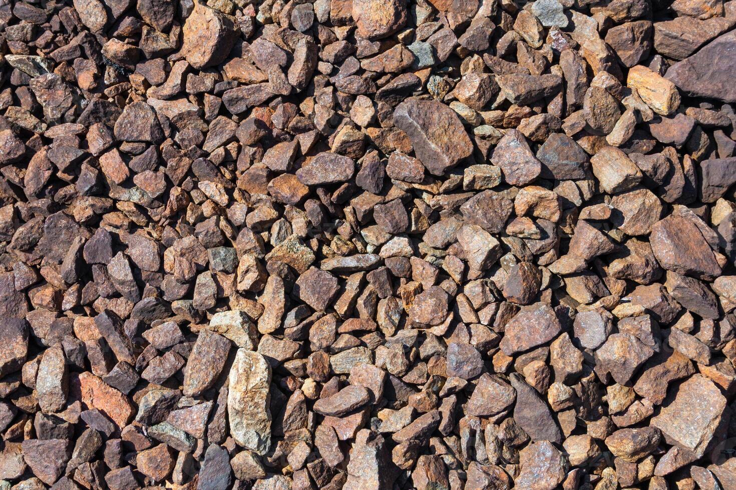 Close up view of gravel surface as background, texture photo