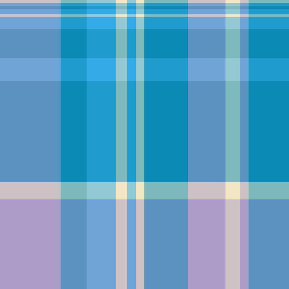 Check fabric texture of seamless tartan pattern with a plaid textile background. vector