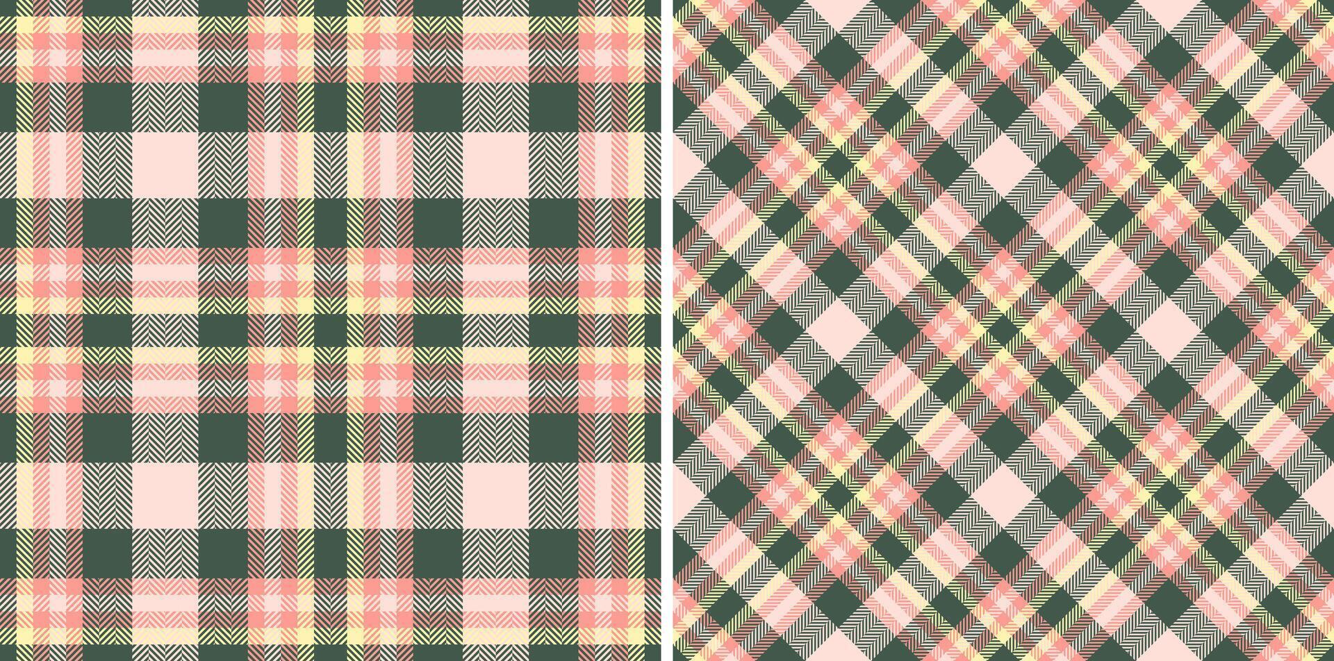 Background plaid textile of texture tartan with a seamless pattern fabric check. vector