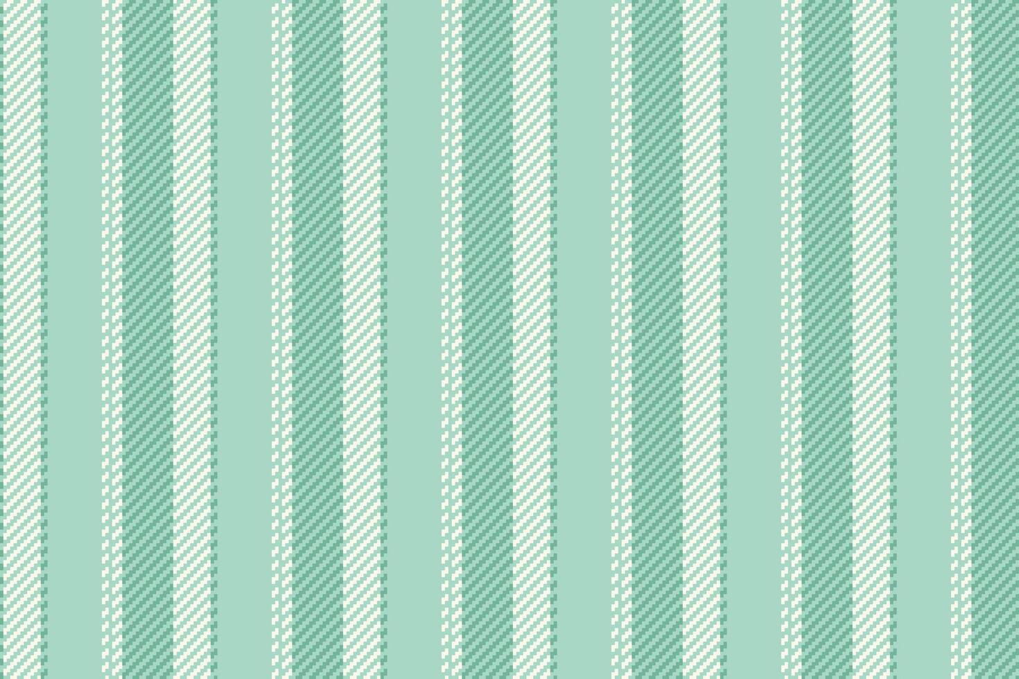 Improvement texture background textile, fashioned fabric lines. School pattern stripe vertical seamless in light and mint colors. vector