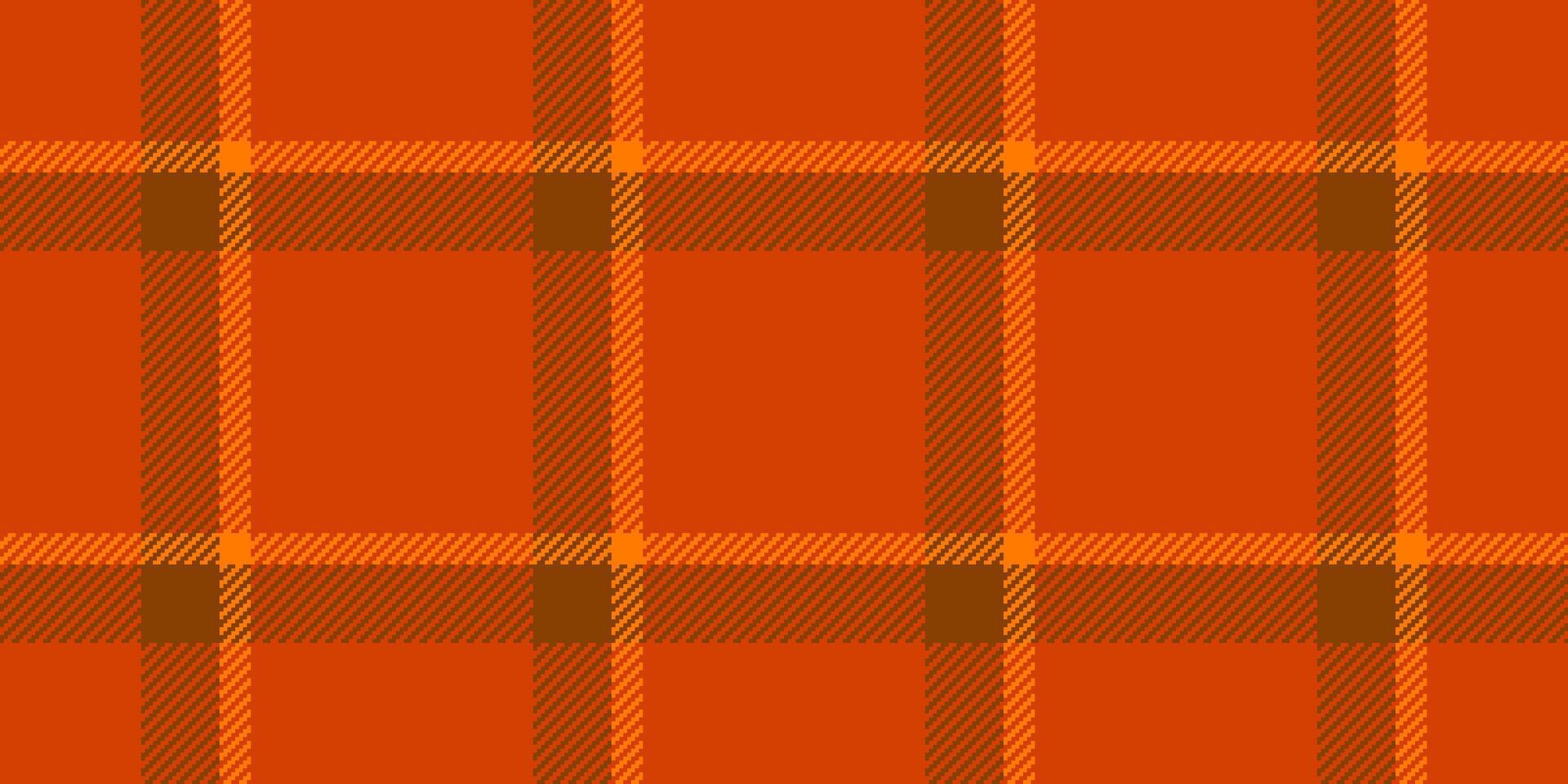 Everyday plaid pattern seamless, ragged tartan texture check. National background textile fabric in orange and bright colors. vector