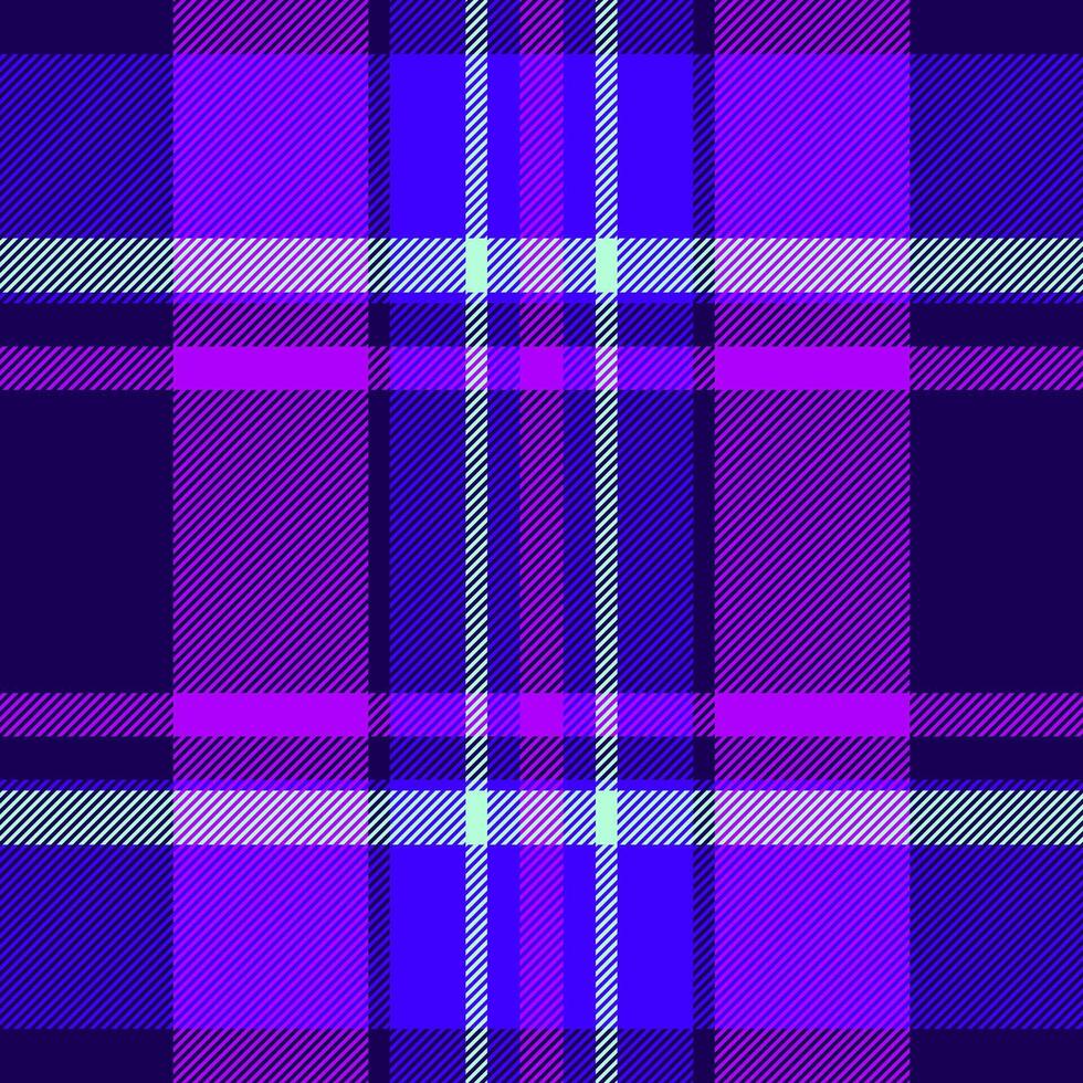 Pattern textile fabric of seamless background check with a plaid tartan texture. vector