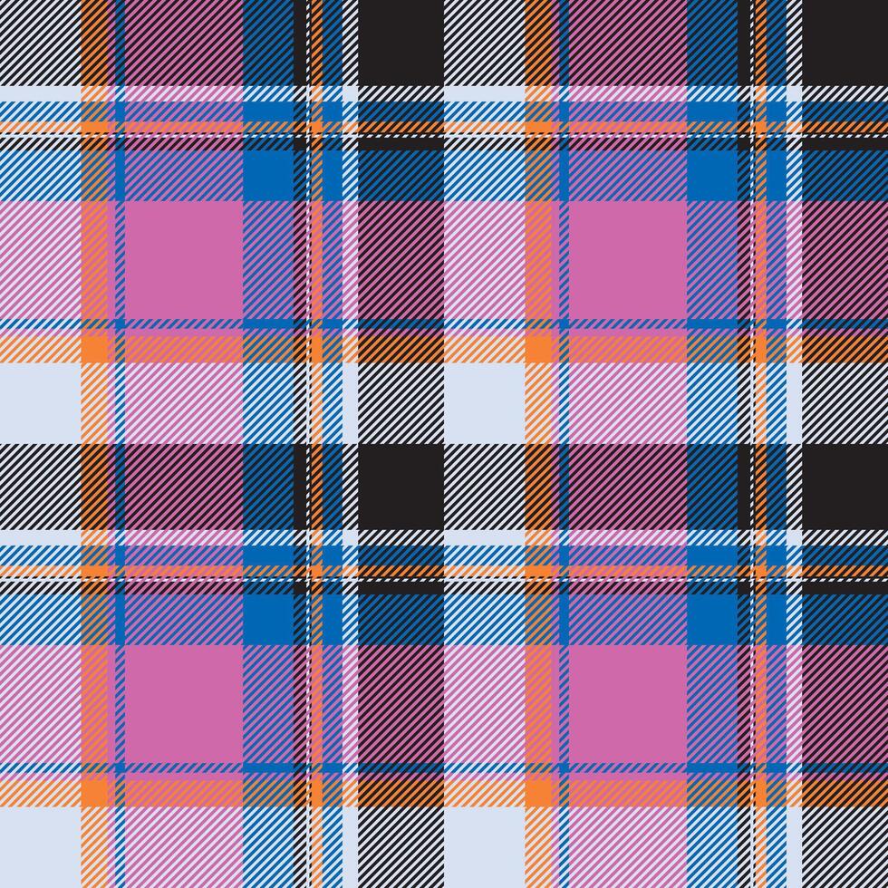 Tartan scotland seamless plaid pattern . Retro background fabric. Vintage check color square geometric texture. vector