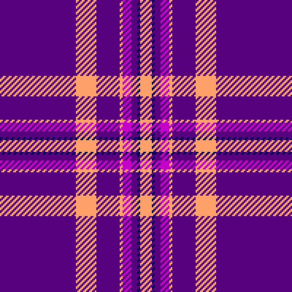 Textile design of textured plaid. Checkered fabric pattern swatch for shirt, dress, suit, wrapping paper print, invitation and gift card. vector