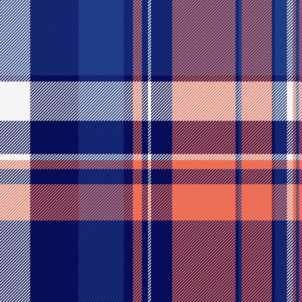 Textile design of textured plaid. Checkered fabric pattern swatch for shirt, dress, suit, wrapping paper print, invitation and gift card. vector